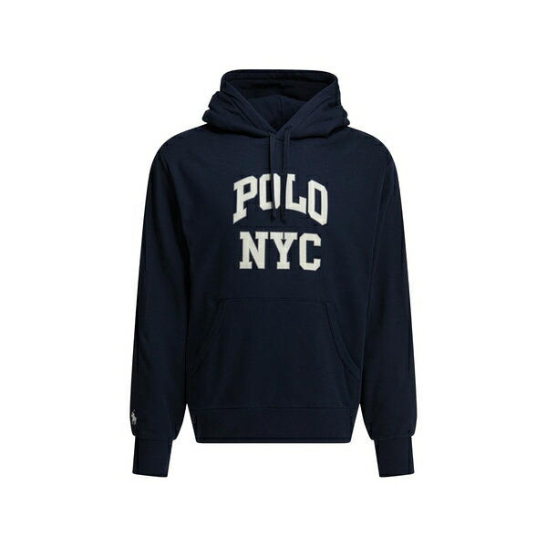 ラルフローレン メンズ パーカー・スウェットシャツ アウター Logo-detail hoodie Blue