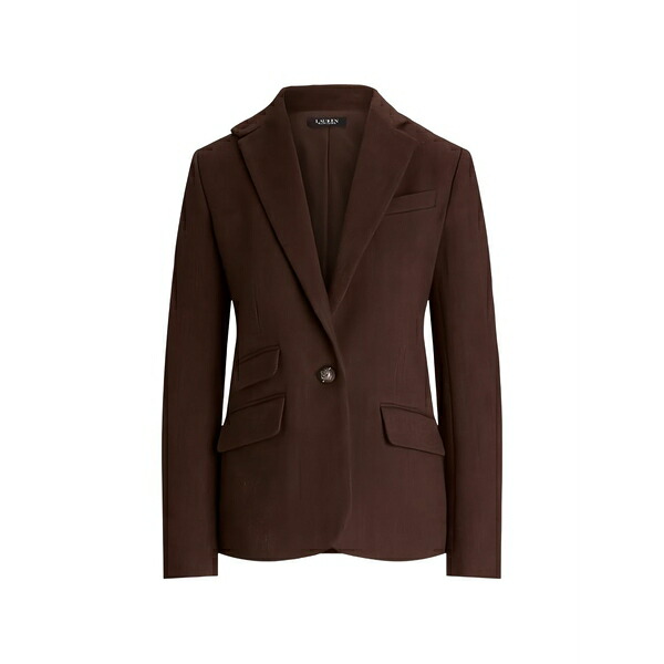 ラルフローレン レディース 上衣＆上衣 アウター Notched-lapels tailored blazer Brown