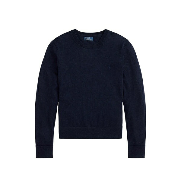ラルフローレン レディース 編み物\u0026スウェーター アウター Crew-neck embroidered sweater Blue