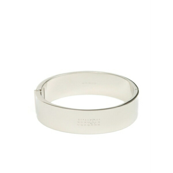 マルタンマルジェラ メンズ ブレスレット・バングル・アンクレット 付属物 Numbers-engraved bracelet Silver