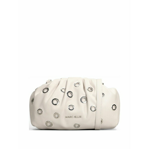 マークエリス レディース ショルダーバッグ 御徒面子 Daphne embellished clutch bag   White