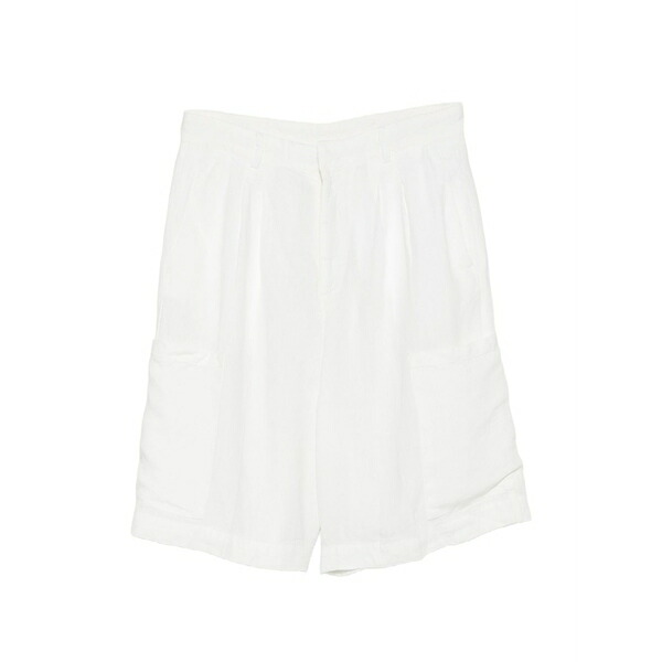 お召しものメイン メンズ 心地よいズボン下 ボトムス Patch-pockets shorts White