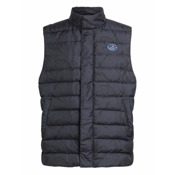 エトロ メンズ 上衣＆上衣 アウター Paisley-pattern padded gilet Blue