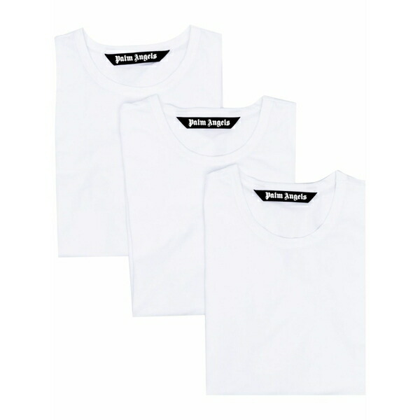 パーム・エンジェルス メンズ ティーシャツ トップス Plain stretch-cotton t-shirt Black