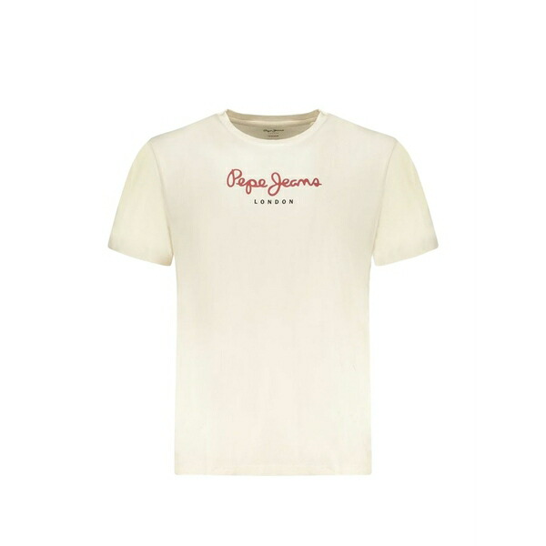 ペペジーンズ メンズ ティーシャツ トップス Logo-print t-shirt Neutrals
