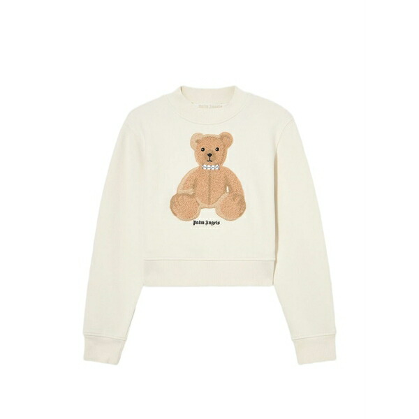 パーム・エンジェルス レディース 編み物\u0026ティーシャツ アウター Bear fitted sweatshirt Neutrals