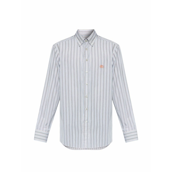 エトロ メンズ プルオーバー トップス Striped shirt White