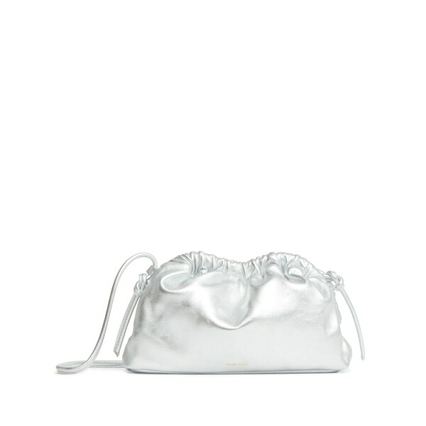 マンスールガブリエル レディース クラッチペダル御徒面子 御徒面子 Mini cloud clutch bag Silver