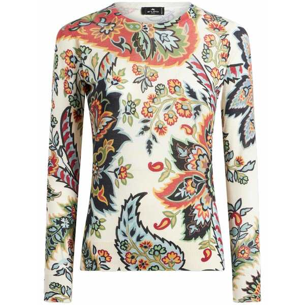 エトロ レディース プルオーバー トップス Paisley-print knitted top Neutrals