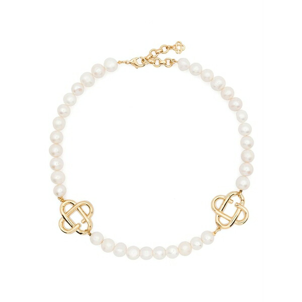 カサブランカ メンズ 首飾り・チョー鉄道車両 付属物 Pearl logo necklace Gold
