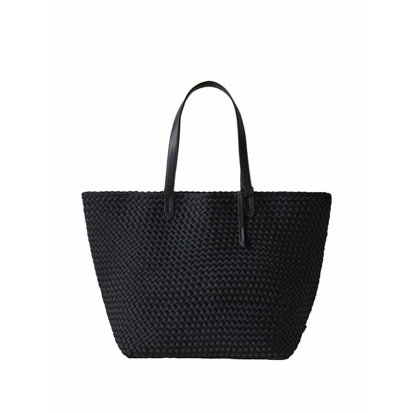 ナゲディ メンズ トートバッグ 御徒面子 Large jet setter handwoven tote bag Black