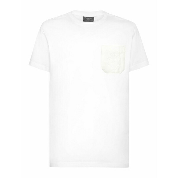 ビリオネア メンズ プルオーバー トップス Crest round-neck t-shirt White