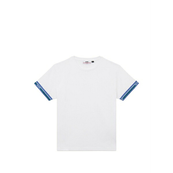 ジーシーディーエス レディース プルオーバー トップス Logo-detail t-shirt White
