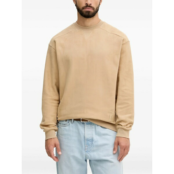 ベネトン  メンズ パーカー・スウェットシャツ アウター Crew-neck sweatshirt Neutrals