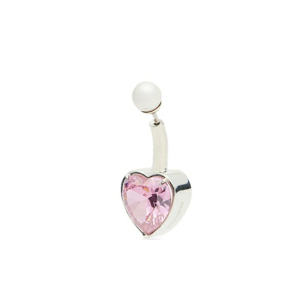 アンブッシュ メンズ ピアス・イヤリング アクセサリー Iced embellished earring Silver|asty