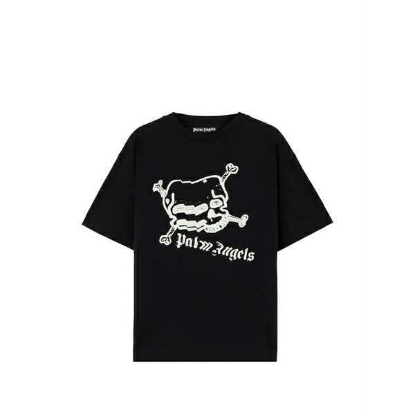 パーム・エンジェルス メンズ Tシャツ トップス Skull graphic t-shirt Black｜asty