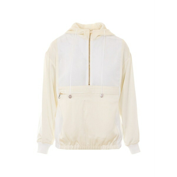 ファビアナ フィリッピ レディース パーカー・スウェットシャツ アウター Half-zip hoodie Neutrals