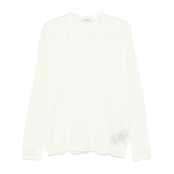 ドロシーシューマッハ レディース 編み物\u0026ティーシャツ アウター Delicate statements sweater White