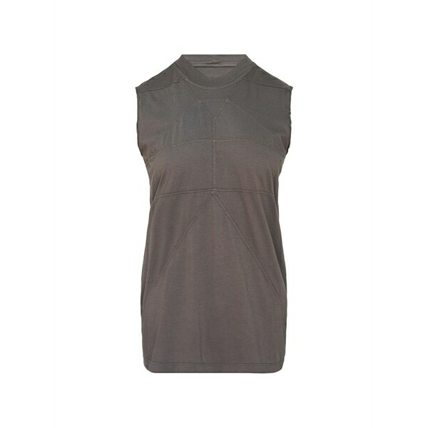 リックオウエンス レディース カットソー トップス Level t sleeveless top Grey