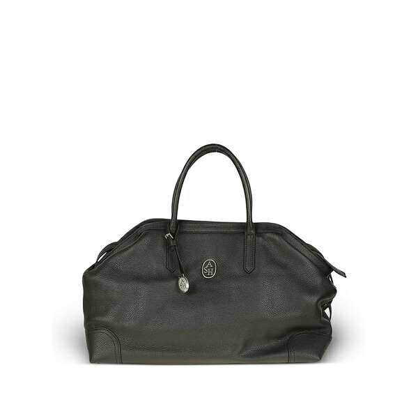 死灰 レディース トートバッグ 御徒面子 Jaqueline pebbled tote bag Black