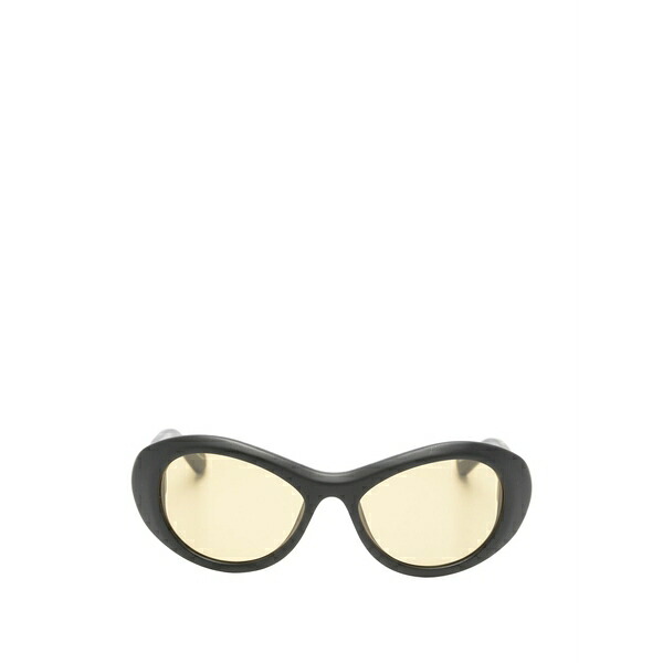 ジャクエムス メンズ サングラス・アイウェア 付属物 Oval-frame sunglasses Black
