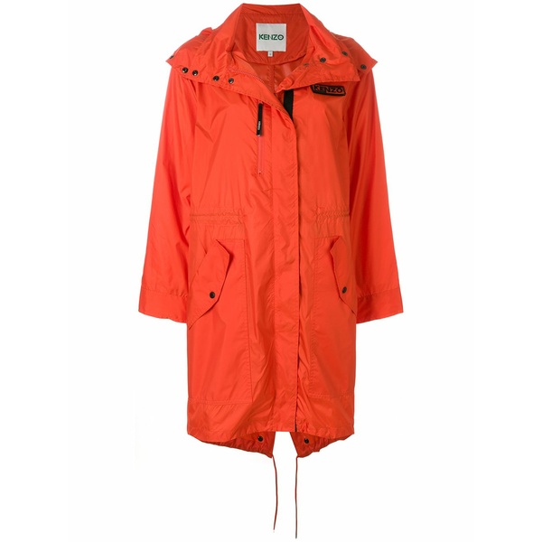 ケンゾー レディース 厚地の外套 アウター Oversized rain coat Yellow