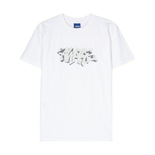 アウェイクニューヨーク メンズ ティーシャツ トップス Logo-print cotton t-shirt White