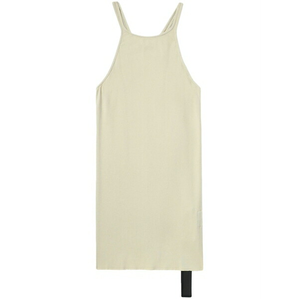 リックオウエンス レディース カットソー トップス Halterneck cotton tank top Neutrals