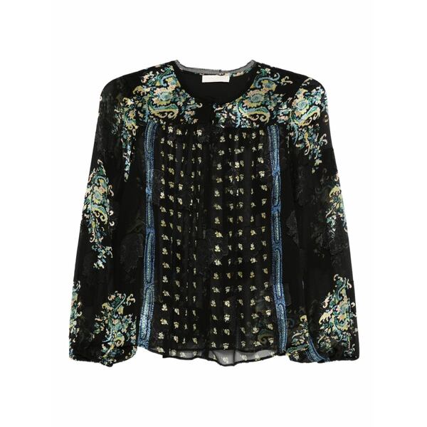 ウラ・ジョンソン レディース プルオーバー トップス Embroidered blouse Black