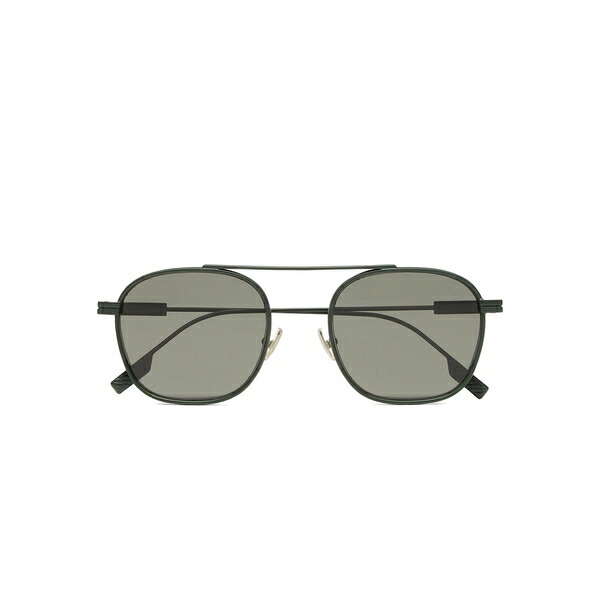 ゼニア メンズ サングラス・アイウェア アクセサリー Square-frame sunglasses Green｜asty 85,140円