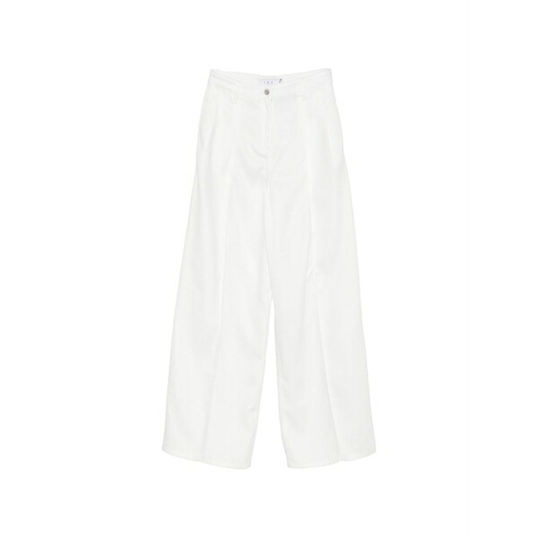 イロ レディース ジーンズズボン下 ボトムス Logo-patch wide-leg jeans White