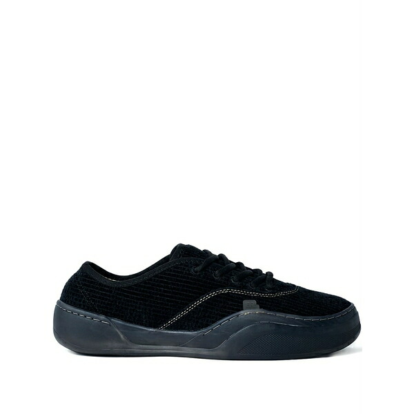 エアル メンズ スニーカー シューズ Corduroy coupe lace-up sneakers Black｜asty