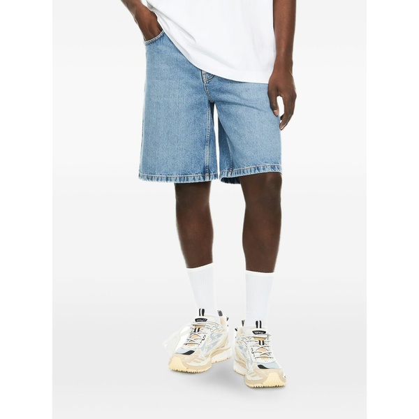 象牙色 メンズ ジーンズズボン下 ボトムス Half arrow denim shorts White