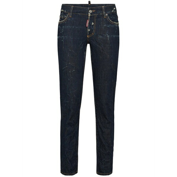 ディースクエアード レディース デニムパンツ ボトムス Low-rise slim-cut jeans Blue｜asty