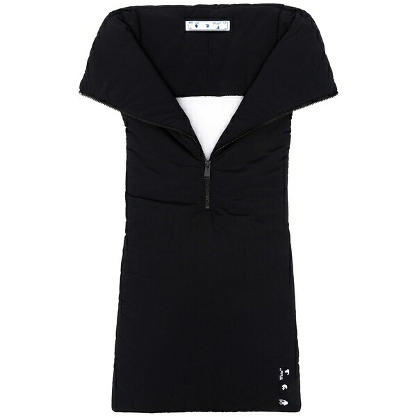 象牙色 メンズ えり巻き・袈裟・えり巻き 付属物 Zip-up bib scarf Black