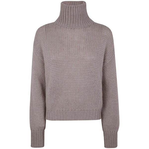 ノール レディース 編み物\u0026プルオーバー アウター Alpaca-wool sweater  Purple