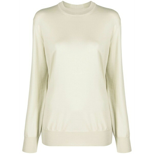 ジル・サンダー レディース 編み物\u0026プルオーバー アウター Crew-neck wool jumper Green