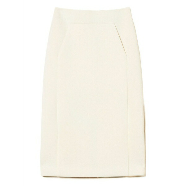 ツイン仕掛ける レディース スコート ボトムス Patch-pocket MIDI skirt White