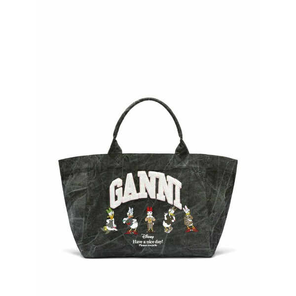 ガニー レディース トートバッグ 御徒面子 X disney graphic tote bag Grey