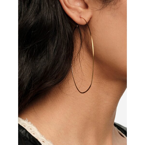 ビンバ イ ローラ レディース ピアス＆イヤリング アクセサリー Large round-shape hoop earrings Gold｜asty
