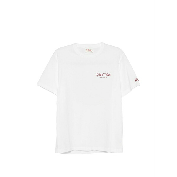 エムシーツーセイントバース メンズ プルオーバー トップス Portland crew-neck t-shirt White