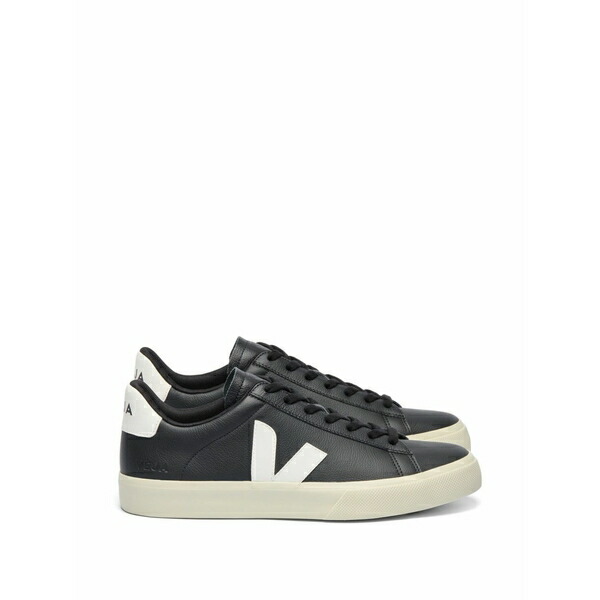 ヴェジャ メンズ スニーカー シューズ Campo logo-patch sneakers Black