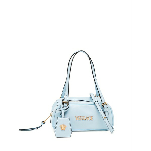 ヴェルサーチ レディース ショルダーバッグ 御徒面子 Mini tag tote bag Blue