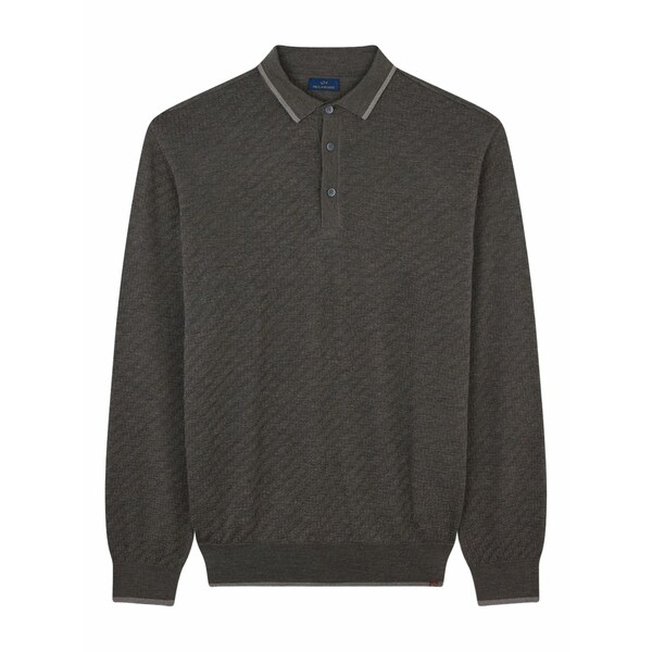 ポールアンドシャーク メンズ スポーツシャツ トップス Patterned polo shirt Brown