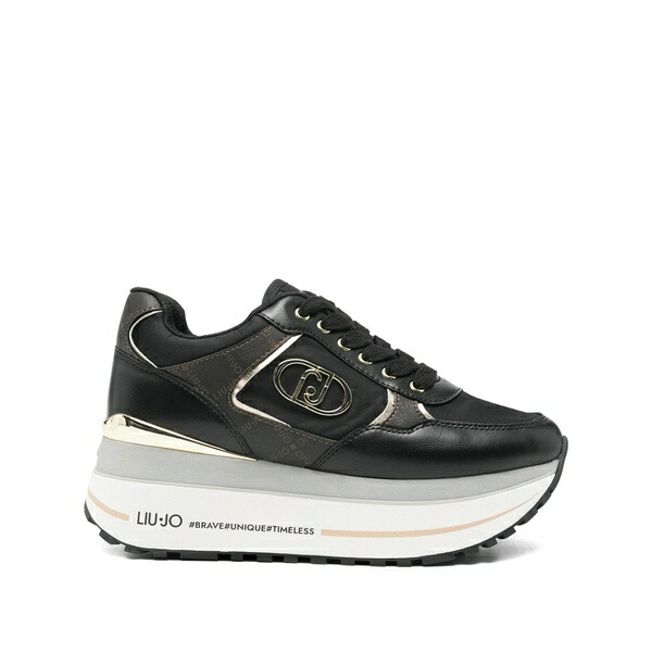 リュージョー レディース スニーカー シューズ Wonder plus 01 platform sneakers Black