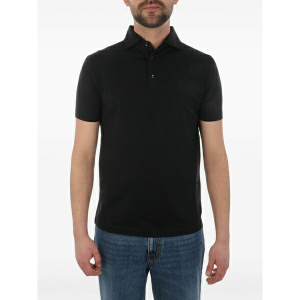 マロ メンズ スポーツシャツ トップス Basic polo shirt  Black