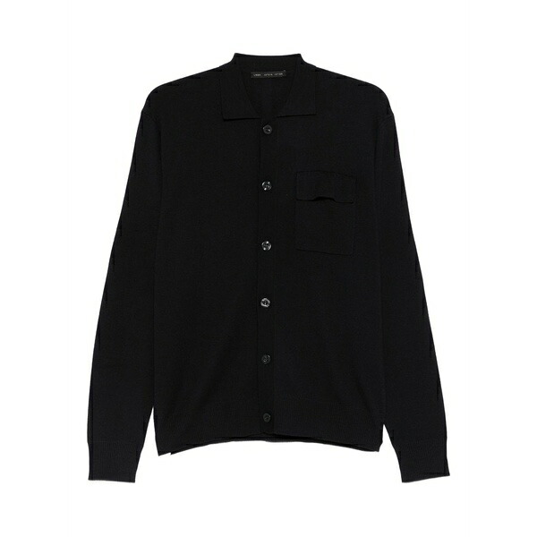 ロウブランド メンズ ジレー アウター Pocket buttoned cardigan Blue