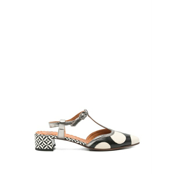 チエミハラ レディース パンプス シューズ Hamel t-赤ちょうちん heeled pumps Black