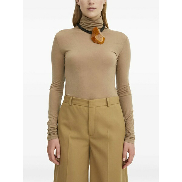 ロジャー レディース ティーシャツ トップス Kena turtleneck long-sleeve top Brown