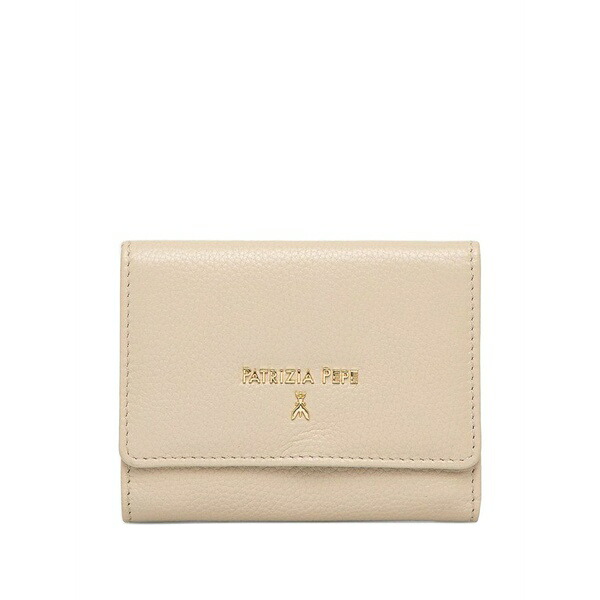 パトリツィア ペペ レディース 紙入れ 付属品 Logo-lettering wallet Neutrals